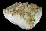 Quartz Crystal Cluster with Calcite - Morocco #137139-2